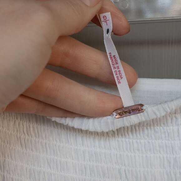 NWT! RARE! Free People Stuck In The Moment White Tiered 100% Cotton Skirt! - Picture 9 of 16